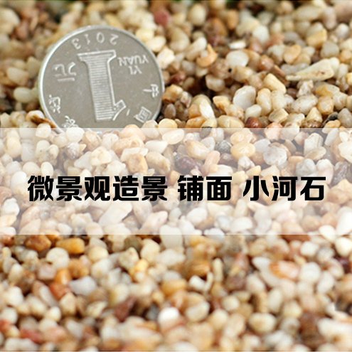 苔藓微景观 造景 细河石 小河石 黄碎石 铺路石 天然河川石 底砂