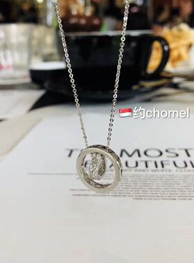 本土品牌风双环小红书锁骨链现货