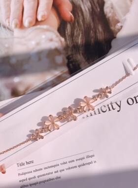 本土品牌风月亮石五花手链现货