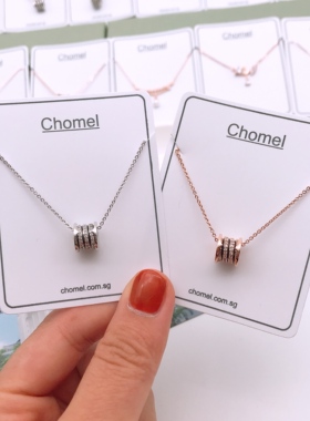 小蛮腰新加坡弹簧锁骨链现货官方