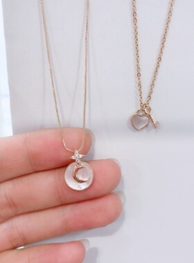 现货项链月亮贝母2020年新品