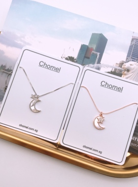 现货新加坡星月贝母锁骨链