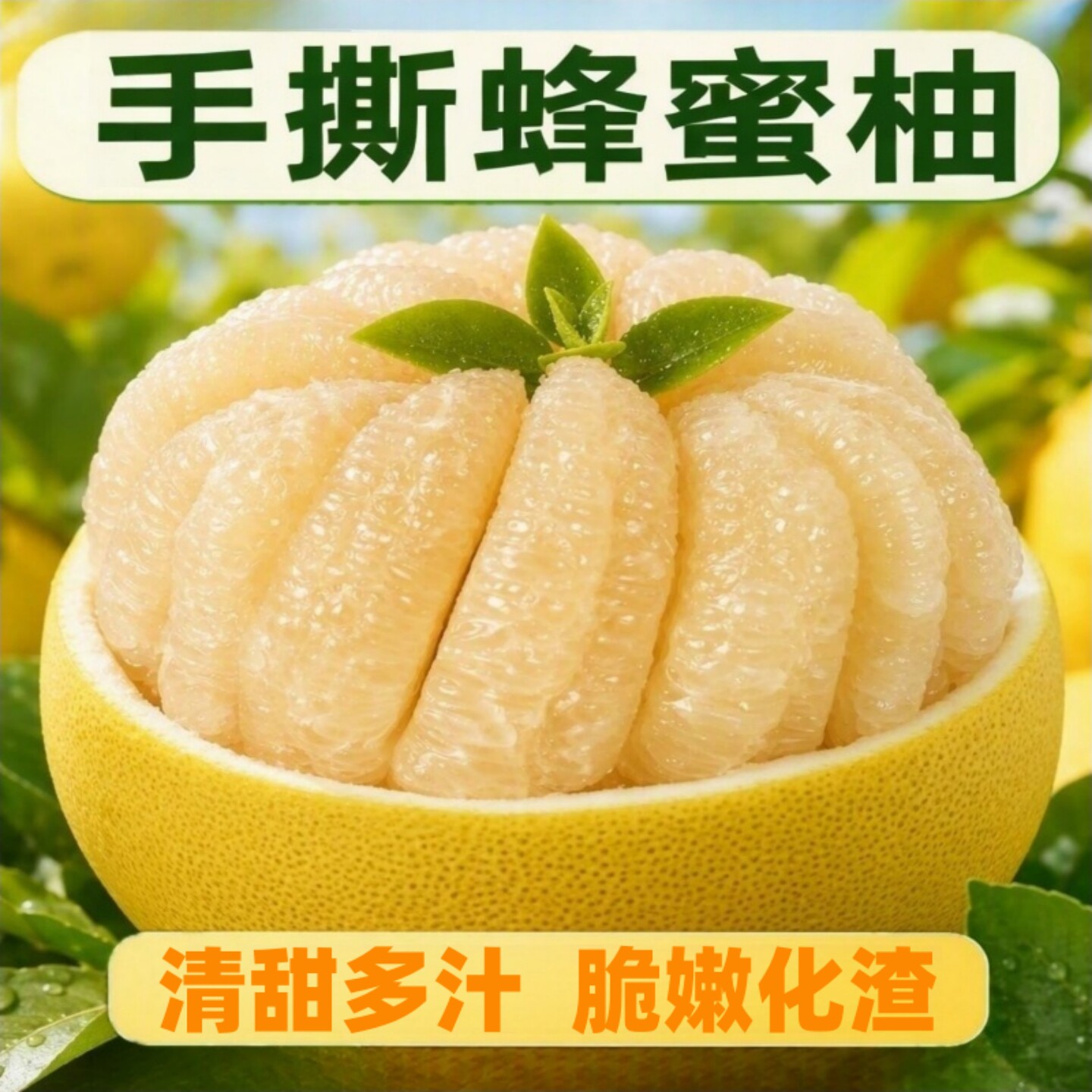 福建平和琯溪手撕蜂蜜柚当季现摘