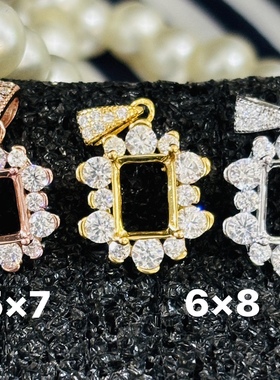 项坠925银镀白金黄金女生