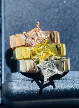 戒指925银镀镶嵌专用925银