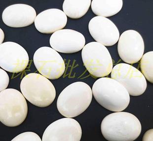 天然猛犸象牙戒面裸石10*14-12*16-13*18-15*20镶空托用纹路清晰