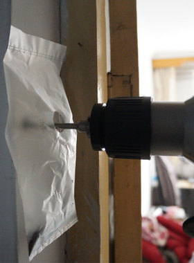 打孔防水防尘袋水钻空调钻孔打洞接水袋打孔袋子防水罩电锤防尘袋