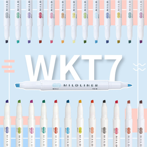 zebra斑马wkt7套装双头荧光笔