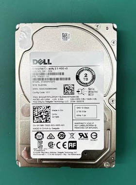 戴尔DELL2T 2.5寸SAS服务器硬盘ST2000NX0273 0XY986 12Gbps 7.2K