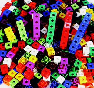 现货速发 Childcraft 264681 Linking Cubes, 0.75,