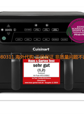 Cuisinart XXL 10.4 L Two-Zone Hot Air Fryer,2 Chambers