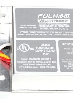 美国Fulham WorkHorse Adaptable Ballast, WH3-277-C