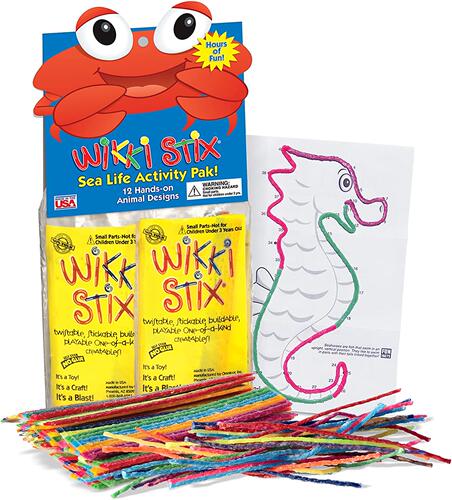 美国Wikki Stix 501 Sea Life Activity Pak, Pack of 12