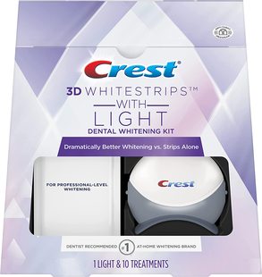Crest 3D Whitestrips with Light, Teeth Whitening Strip Kit