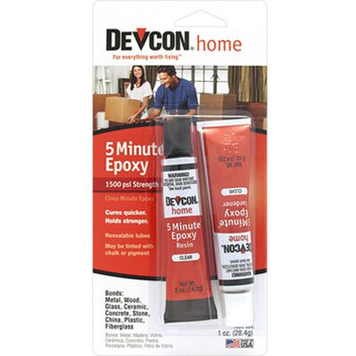 ITW Devcon 20545 5-Minute Epoxy Glue 1-Ounce Tube, 0.5 Ounce