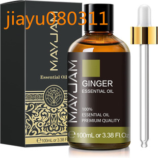Ginger Essential Oil 100ML/ 3.38FL.OZ， MAYJAM Premium Gin
