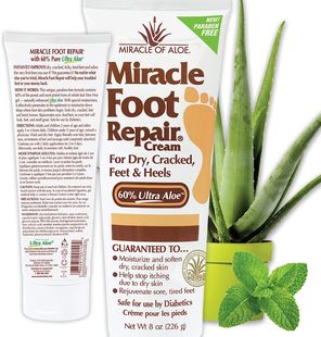 Aloe Ounce Repair Gel Vera Pure 60% Cream Foot Miracle