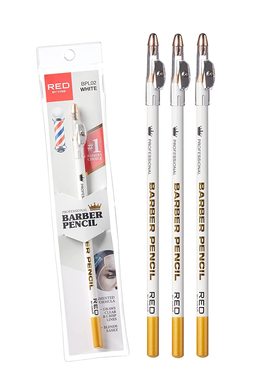 Red by Kiss 3PCS Barber Pencil with Built-in Sharpener Ed