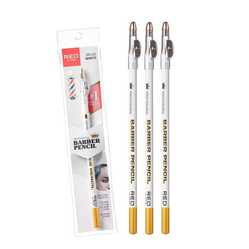 Red by Kiss 3PCS Barber Pencil with Built-in Sharpener Ed