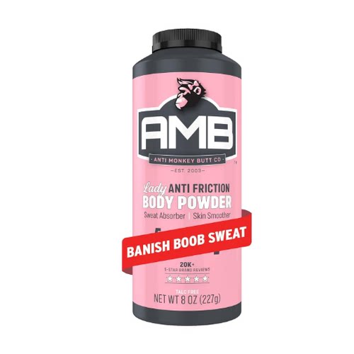 Anti Monkey Butt Body Powder for Women with Calamine 8oz