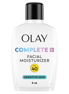 Olay Complete+ Face Moisturizer with SPF 40, For Sensitive