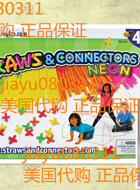 美国Roylco Neon Straws & Connectors Set Building Kit