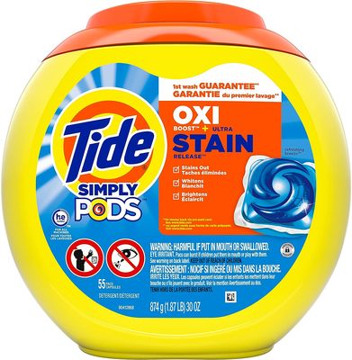Tide Simply Pods +oxi Liquid Laundry Detergent Pacs Capsules
