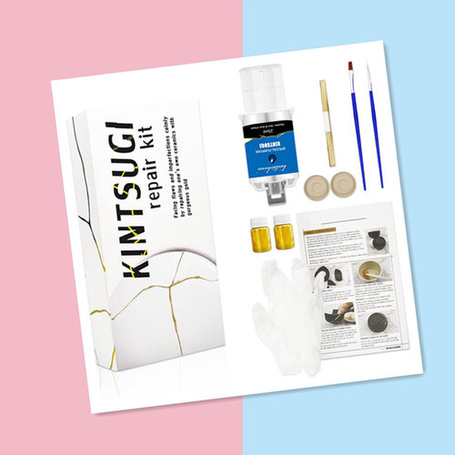 Kintsugi Repair Kit Gold, Japanese Kintsugi Kit to Improve Y