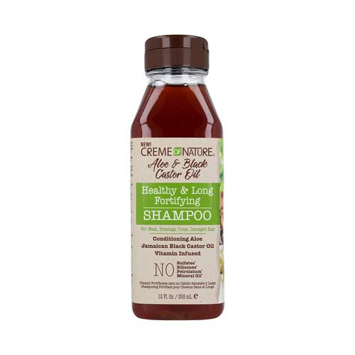 Creme of Nature Aloe & Black Castor Oil Shampoo, 12 Ounce