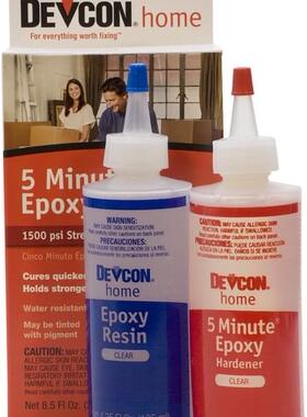美国Devcon 9oz 5 Minute Epoxy 1500lb Waterproof Glue 4.5oz