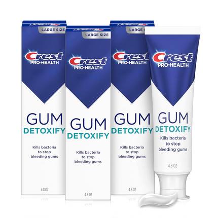 Crest Pro-Health Gum Detoxify Toothpaste, Deep Clean，3支