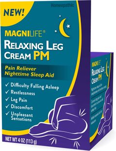 MagniLife Relaxing Leg Cream PM, Deep Penetrating Topical fo