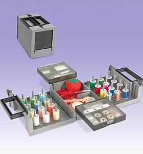 外贸现货 出口欧美 foldaway sewing box 折叠式 针线盒缝纫套装