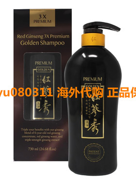 Red Ginseng 3X Premium Golden Shampoo 24.68 fl.oz