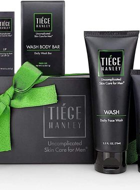 Tiege Hanley Men's Skin Care Gift Set | 4 Products | Face Wa