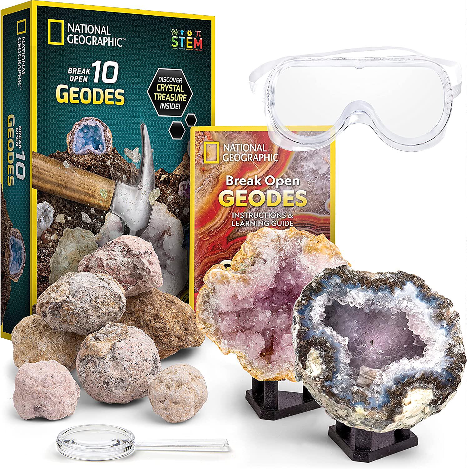 美国National Geographic Break Open 10 Premium Geodes