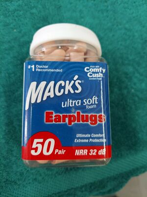 Mack's Ultra Soft Foam Earplugs, 50 Pair - 33dB Highest NRR