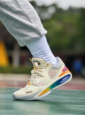 安踏Rainbow AnTa安踏KT10穿越时间灰色氮科技碳板112441101-10