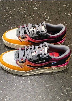 李宁001 BTC百搭复古滑板鞋防滑减震耐磨轻便支撑低帮板鞋agcu053