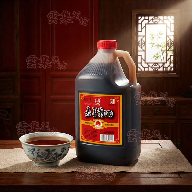 浙江西塘汾湖嘉善黄酒2500ml*6桶干型黄酒12度纯粮酒口粮酒