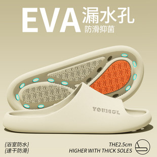 速干软底拖鞋女浴室专用2026新款夏季室内洗澡漏水防滑eva凉拖男