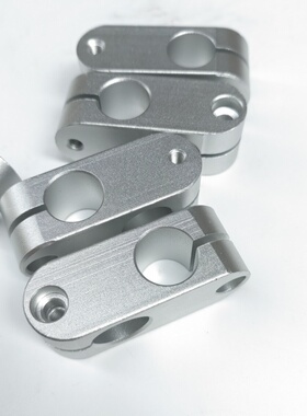 RDA02铝合金ALKW倒圆弧超简易支柱支架固定夹同径正交内六角螺栓