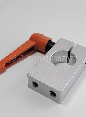 30度梯形丝杠防转动固定件 面接点型LKJ01-D12-P40快速单孔夹支架