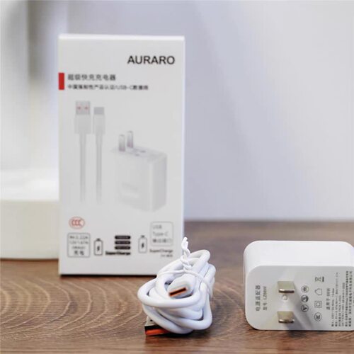 AURARO66W超级快充充电器适用华为安卓通用充电器套装2套