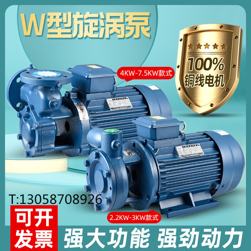 w型单级旋涡泵悬臂式漩涡泵增压泵高压泵锅炉给水补水泵三相380v