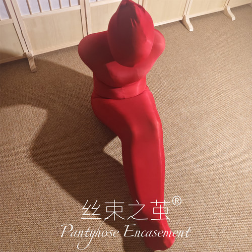 加厚912油光无缝丝袜睡袋丝妖久久自束缚全包衣木乃伊连体紧身衣