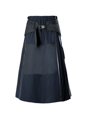 RL | REINDEE LUSION 先锋机能时装女子户外百褶廓形拒水半身长裙