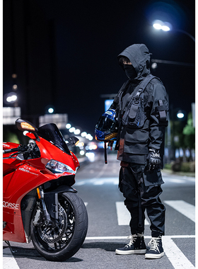 RL | REINDEE LUSION 轻机能先锋城市功能袋防水机车锥型束脚长裤