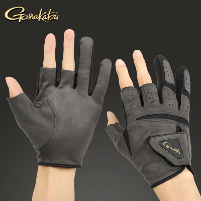 Gamakatsu伽玛卡兹矶钓路亚五指三指钓鱼手套黑坑飞磕防滑防割