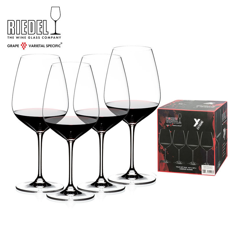 奥地利riedel赤霞珠红酒杯水晶玻璃高脚杯德国进口礼盒心心相印